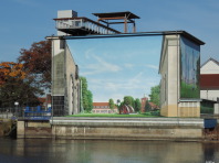 Großprojekt Aquarium Schwedt, Fassadenkunst Berlin, Illusionsmalerei 360art